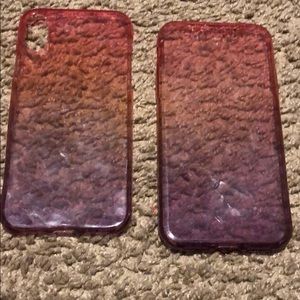 Front & Back Red and Purple Blend for iPhone Case